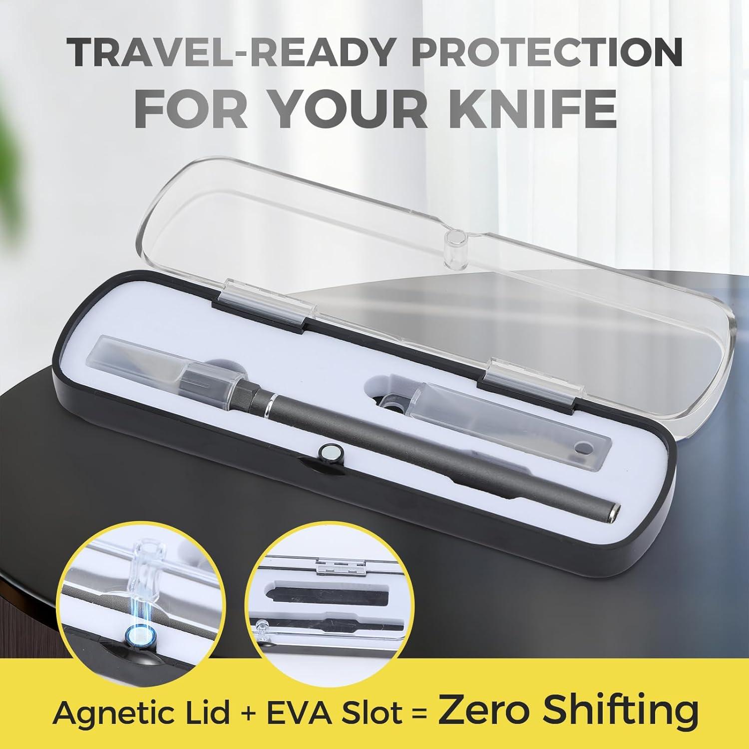 Juego de Cuchillos de Precisión Ahviesli, 12 Piezas con Estuche