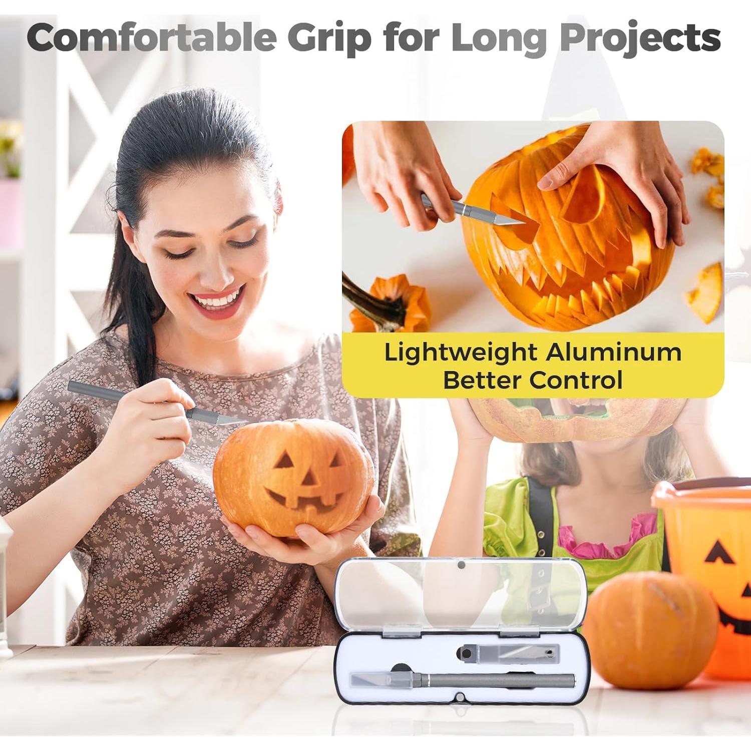 Juego de Cuchillos de Precisión Ahviesli, 12 Piezas con Estuche