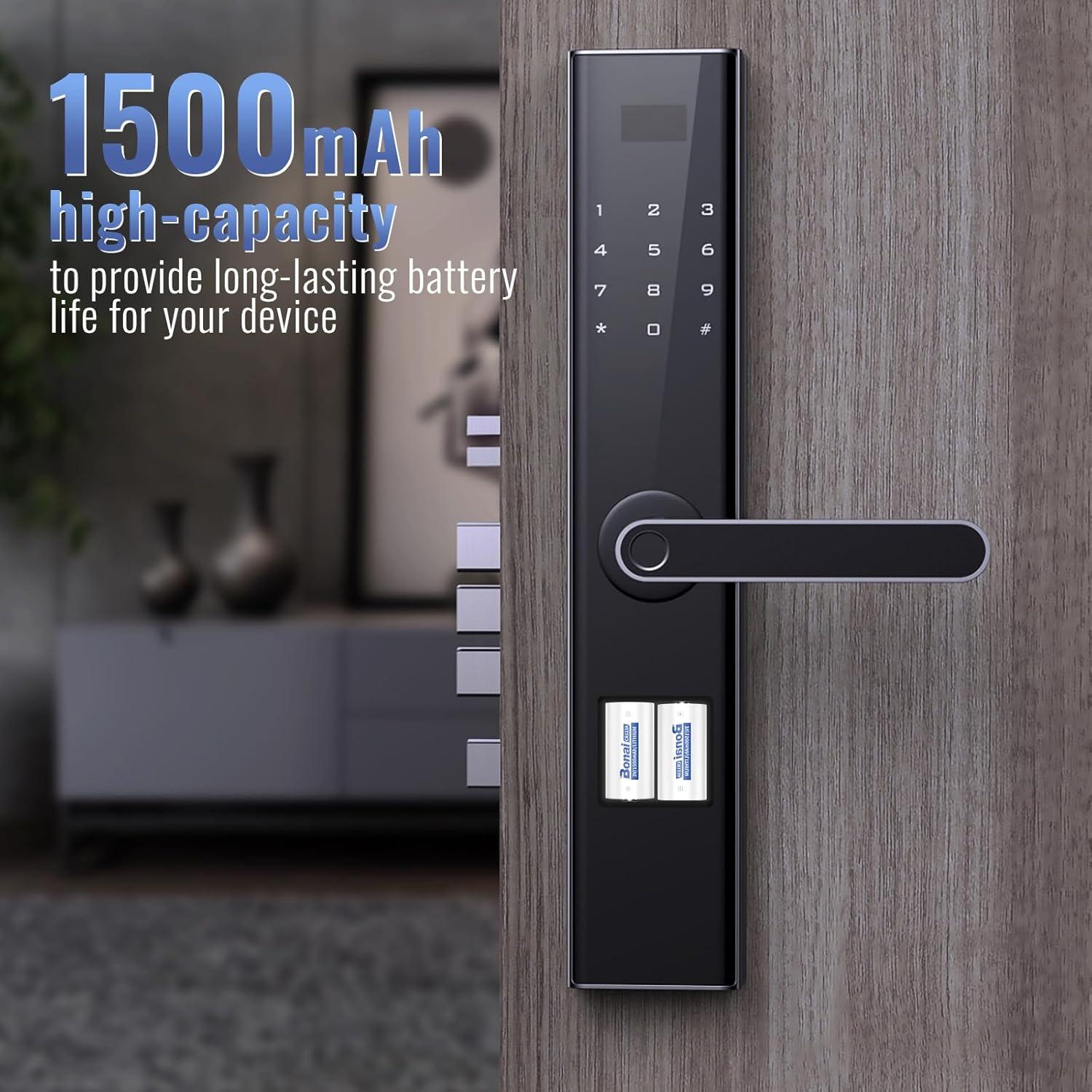 Baterías de Litio BONAI CR123A 1500mAh 8 Unidades