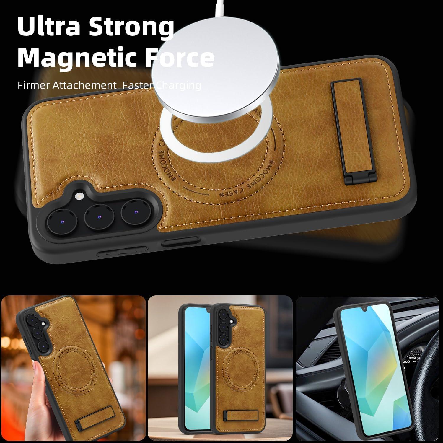 Funda de Cuero PU Lunivop para Samsung Galaxy A16 6.7" Magsafe