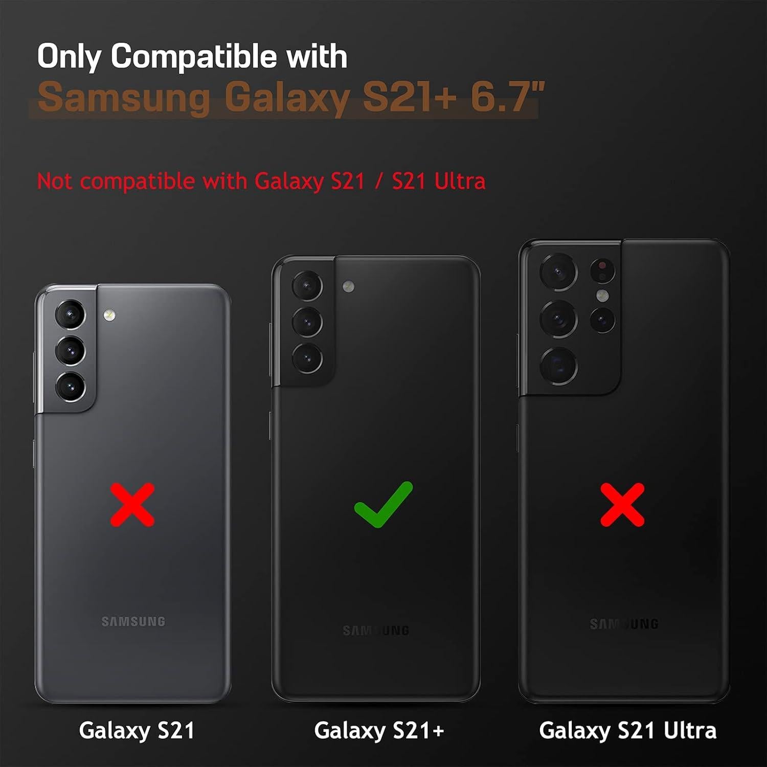 Funda de Cuero LOHASIC para Samsung Galaxy S21 Plus 6.7" Marrón