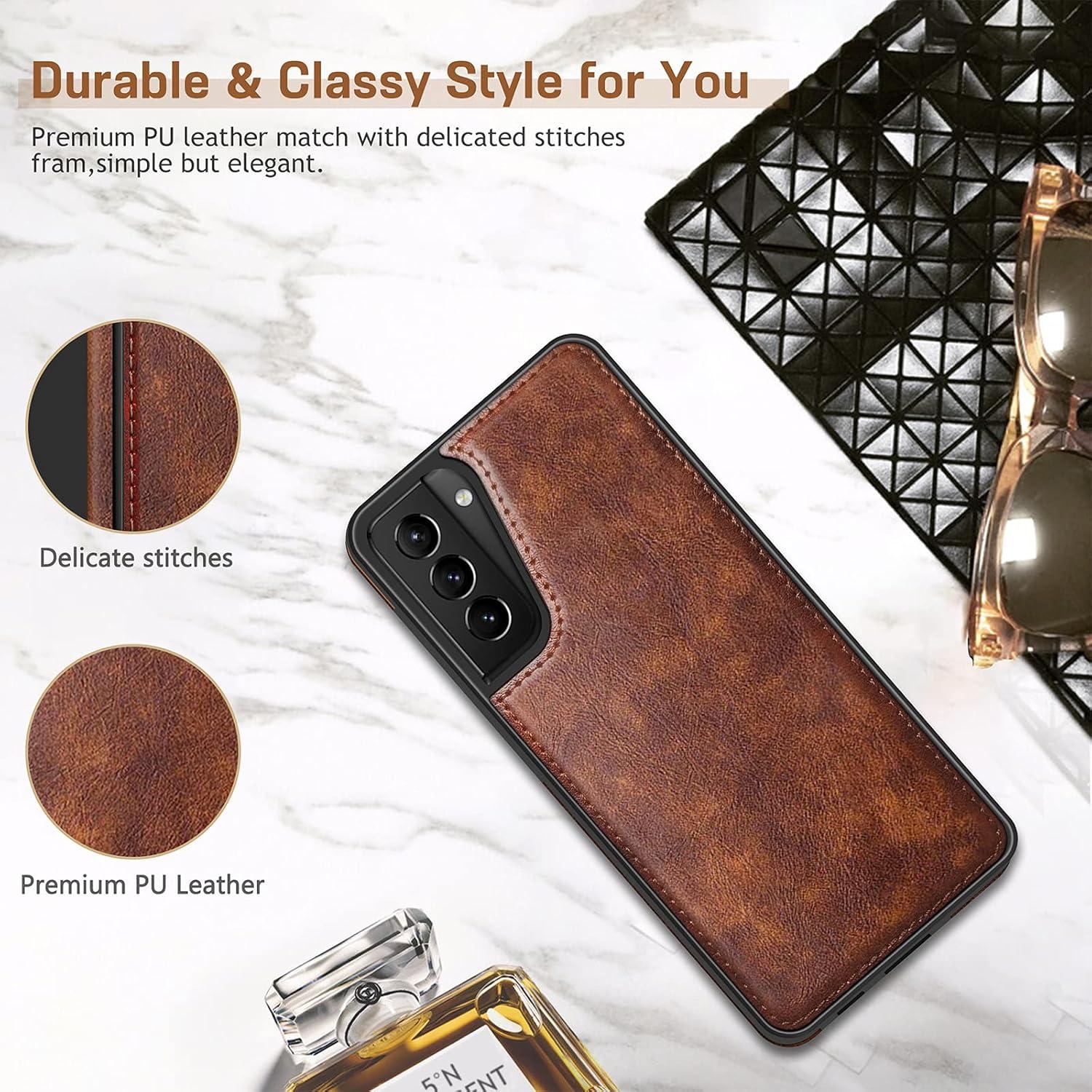 Funda de Cuero LOHASIC para Samsung Galaxy S21 Plus 6.7" Marrón