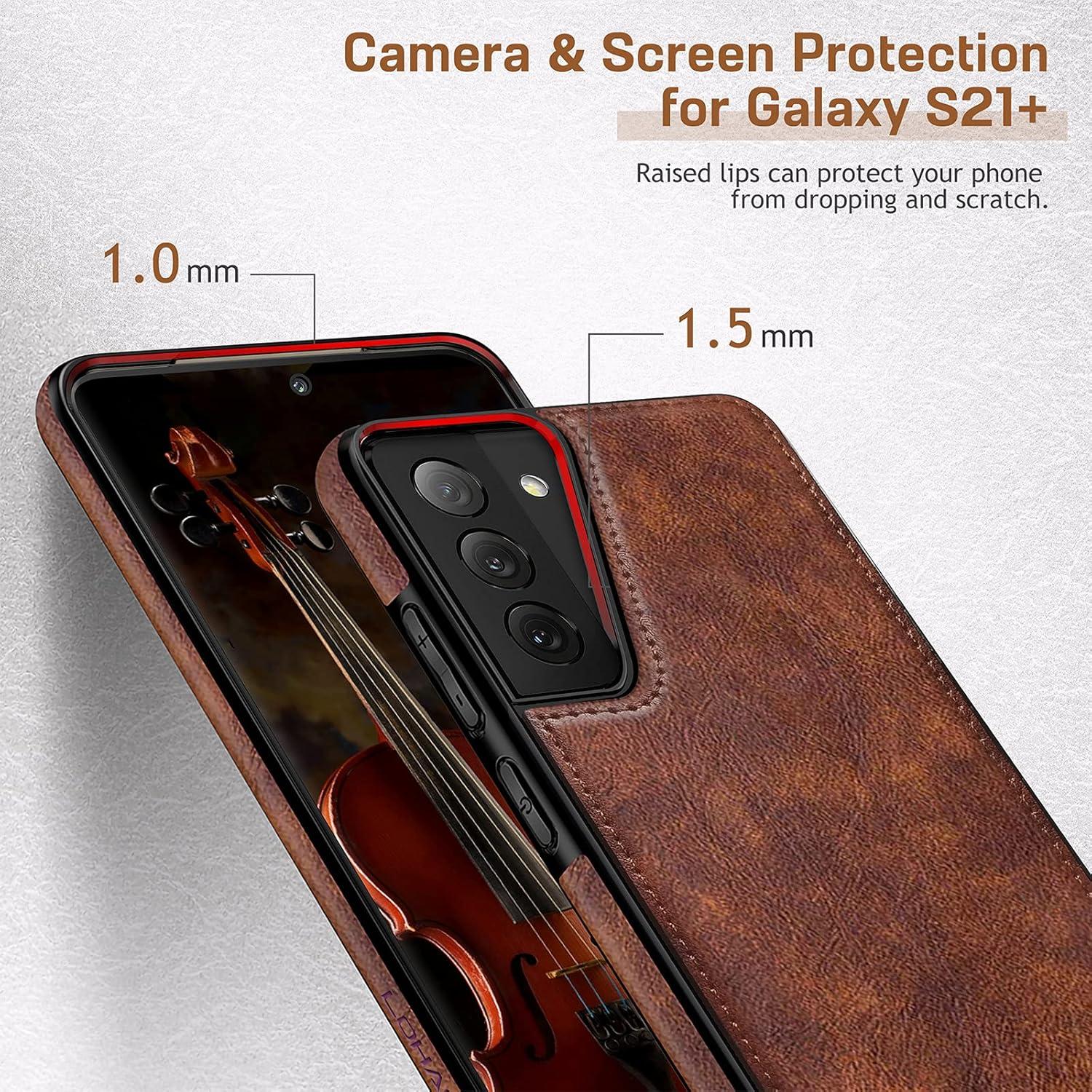 Funda de Cuero LOHASIC para Samsung Galaxy S21 Plus 6.7" Marrón