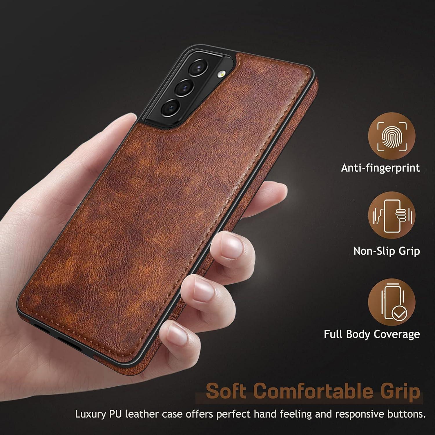 Funda de Cuero LOHASIC para Samsung Galaxy S21 Plus 6.7" Marrón