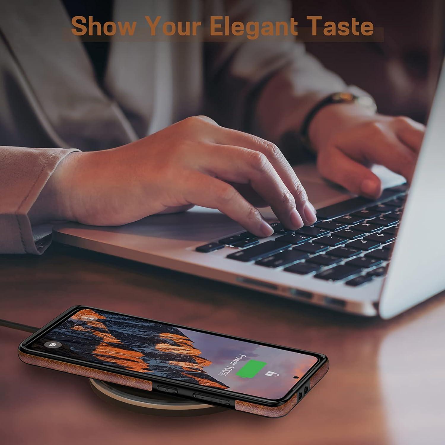 Funda de Cuero LOHASIC para Samsung Galaxy S21 Plus 6.7" Marrón