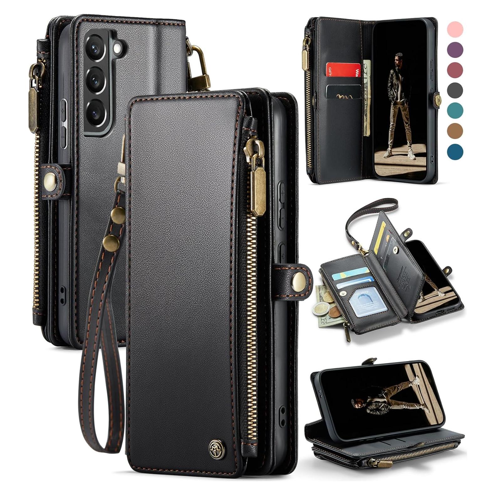 Funda Cartera Defencase para Samsung Galaxy S22 5G - Negro