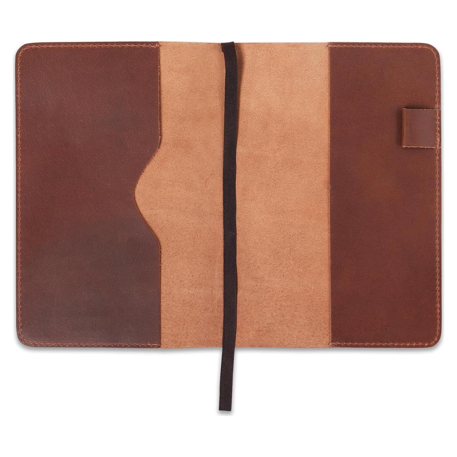 Cubierta de diario de cuero A5 CestAntiQ - Recargable y elegante