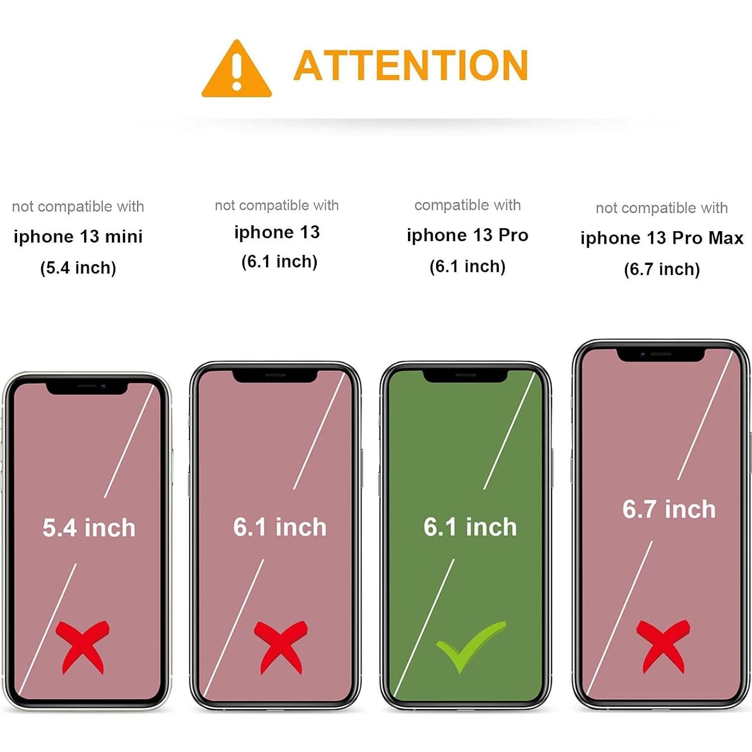 Funda Cartera KIHUWEY para iPhone 13 Pro 6.1" Cuero Marrón