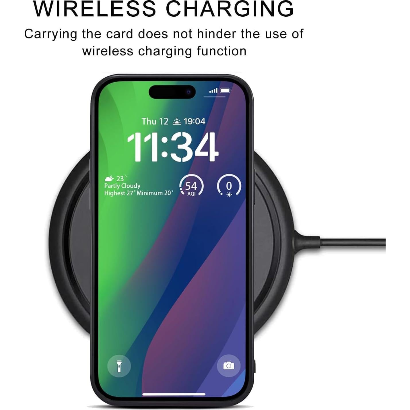 Funda de Cartera Kowauri para iPhone 17, Azul, Ultra Delgada