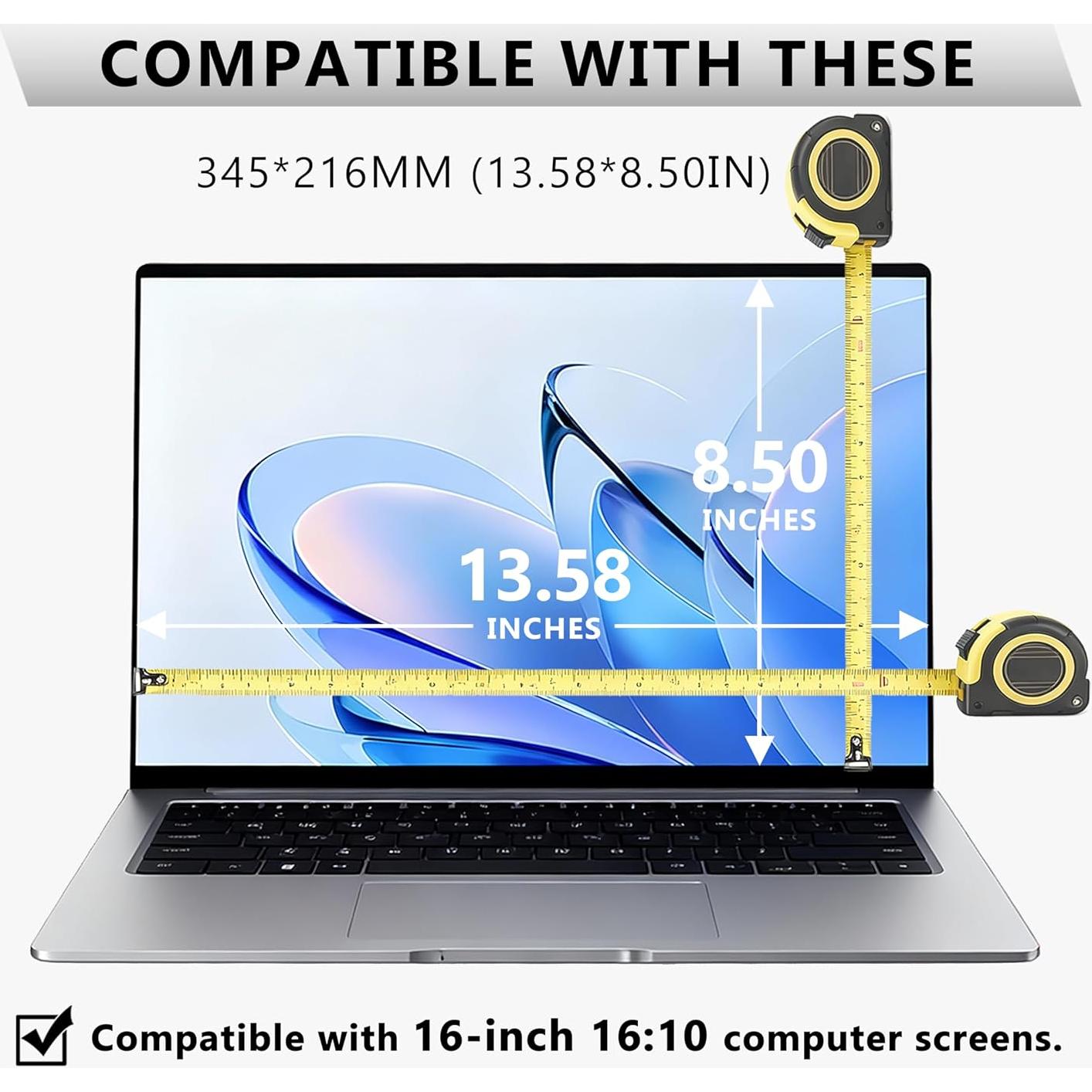 Película de Pantalla de Vidrio Templado 9H YongMai para Laptops Lenovo 16"