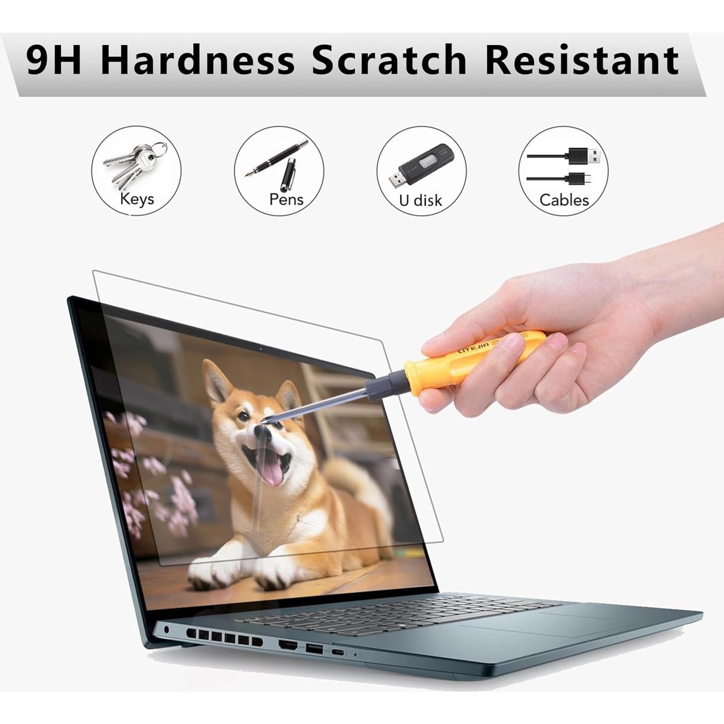 Película de Pantalla de Vidrio Templado 9H YongMai para Laptops Lenovo 16"