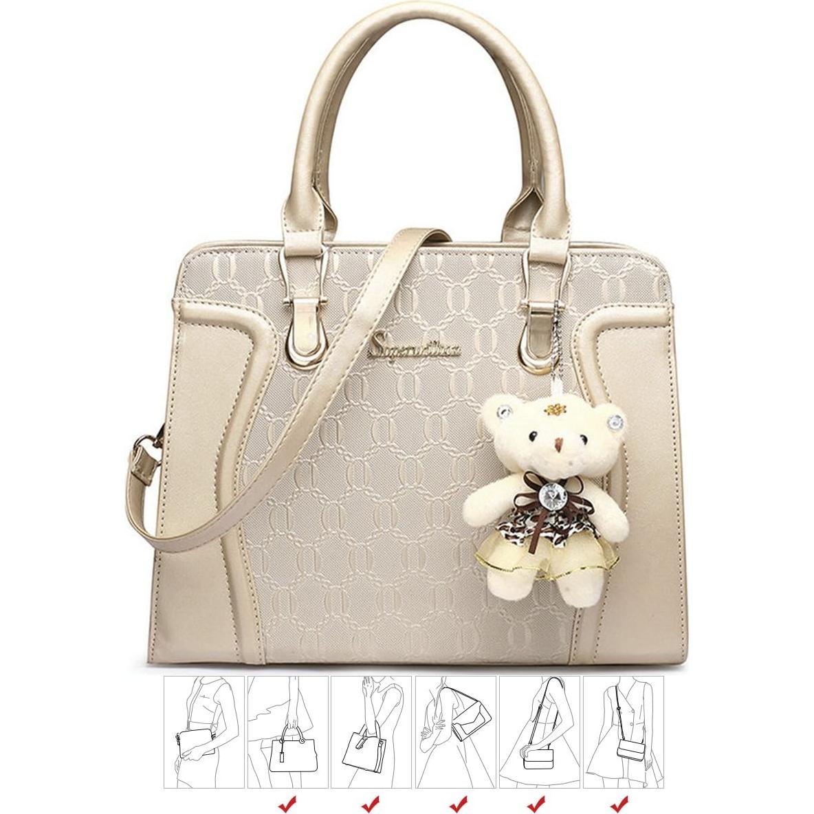 Conjunto de 4 Bolsos de Moda para Mujeres - Negro