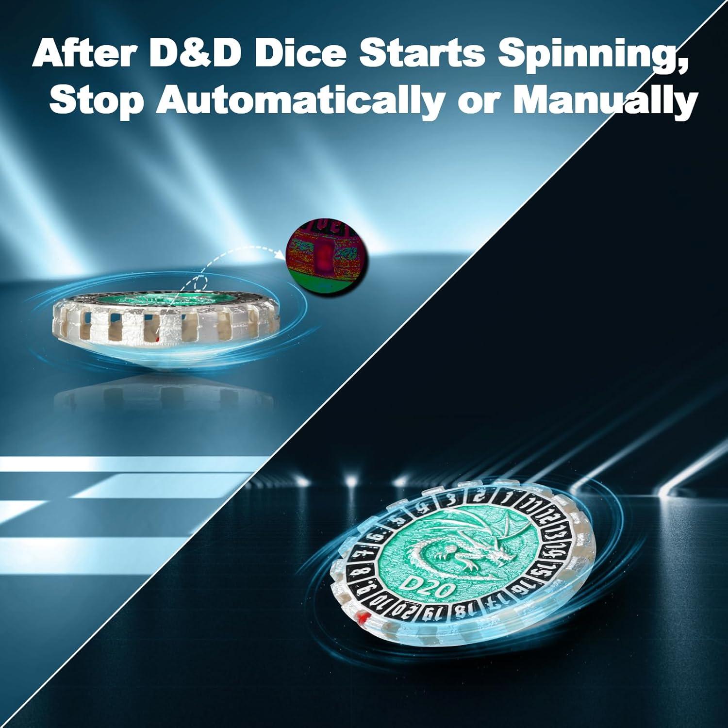 Juego de Dados DND ZERMAL 7 Dados de Metal Giratorios