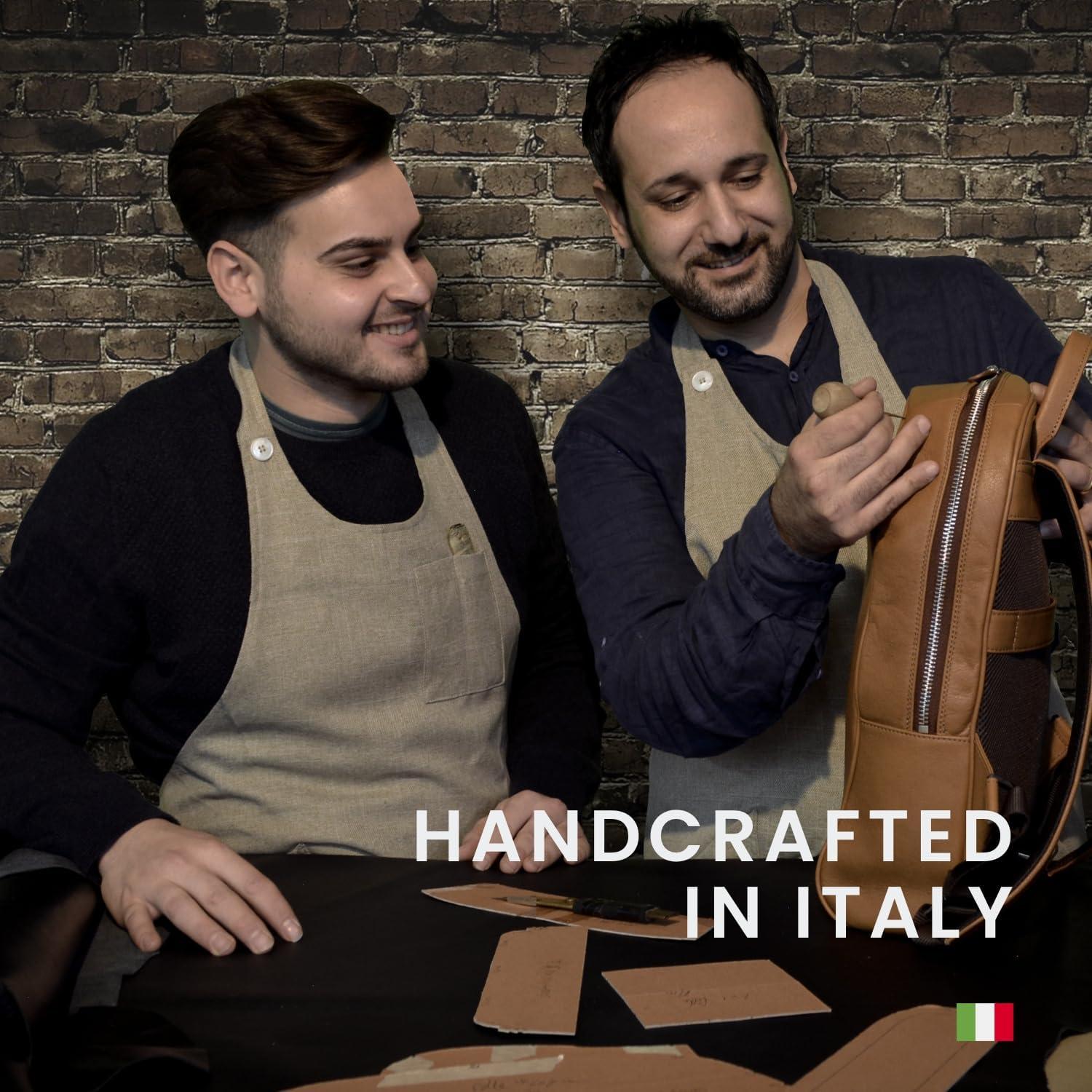 Estuche de Cuero Graneado Maruse - Negro - Hecho a Mano en Italia