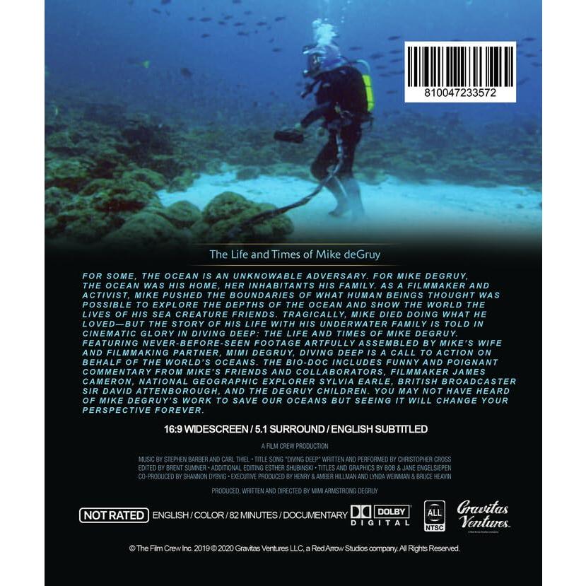 Diving Deep Blu-ray Mike deGruy Documental 1h23min