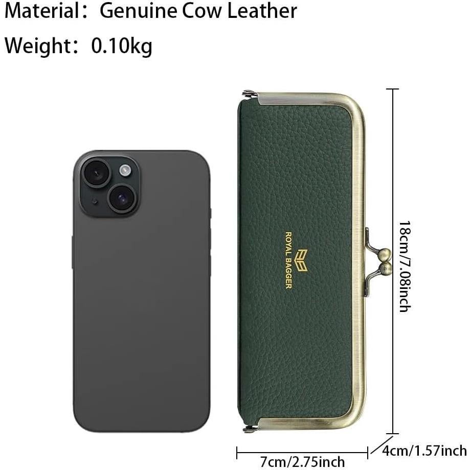 Estuche de Gafas de Cuero Genuino Royal Bagger - Bloqueo RFID