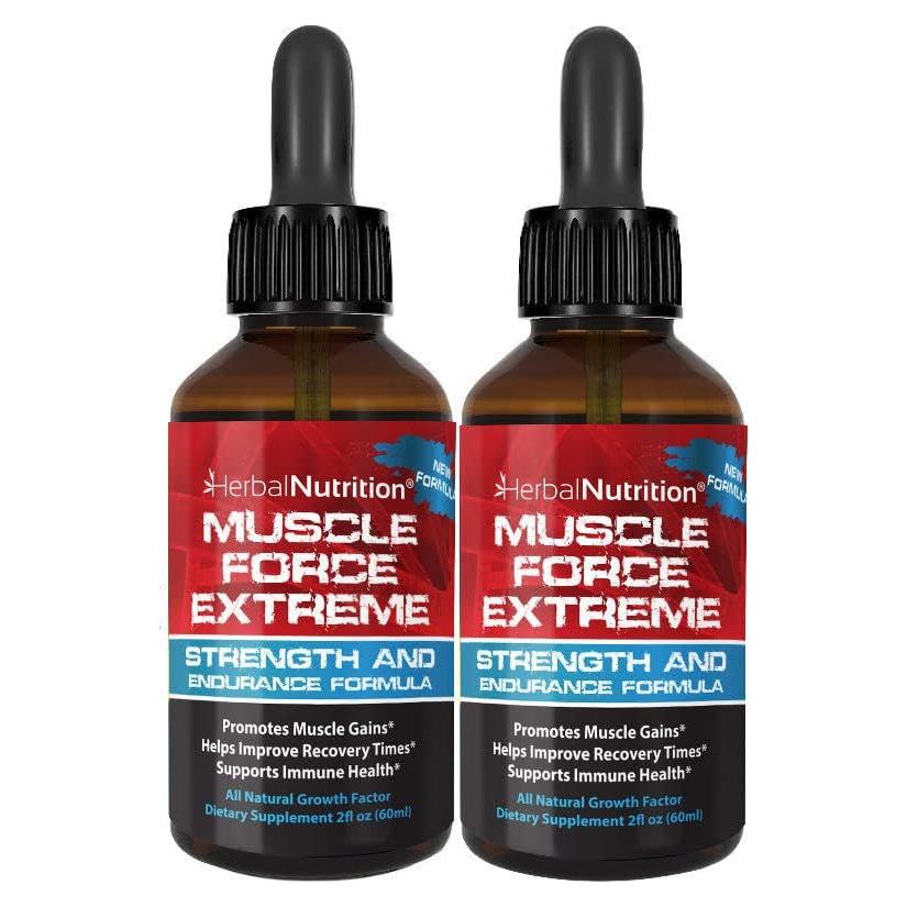 Paquete de 2 Botellas Muscle Force Extreme 345mg Suplemento