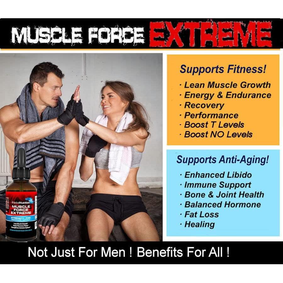 Paquete de 2 Botellas Muscle Force Extreme 345mg Suplemento