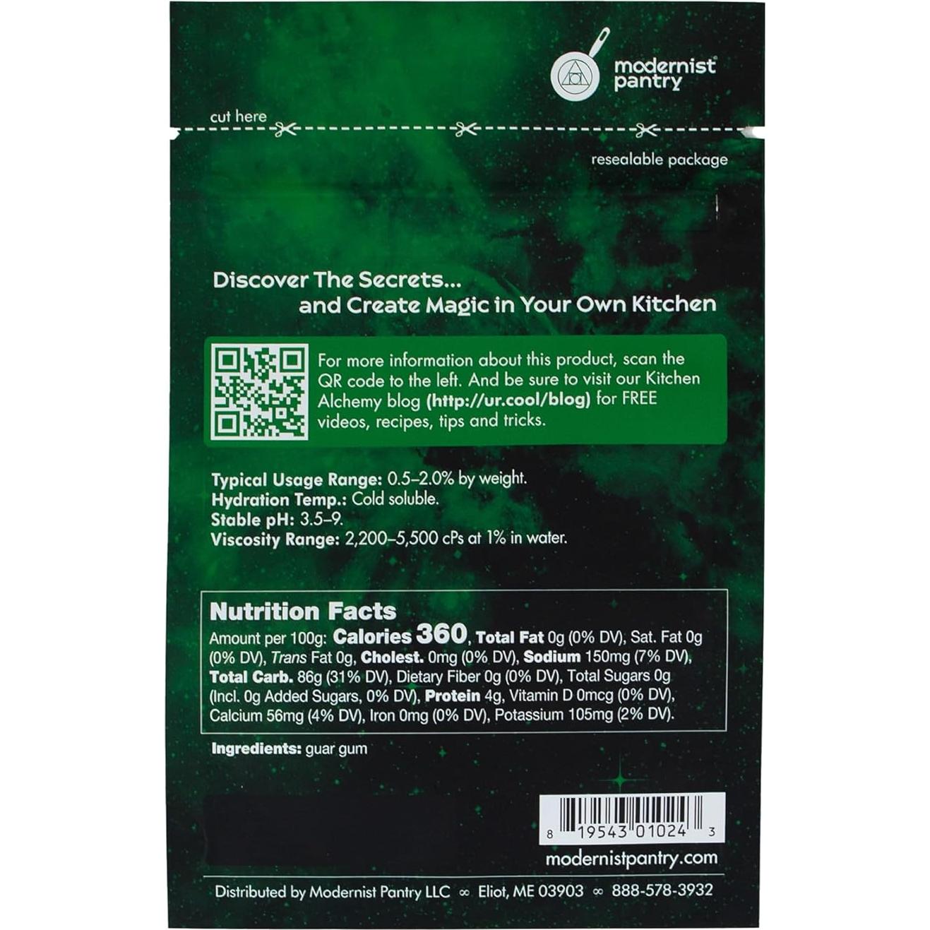 Goma Guar Pura en Polvo 100% - 56.7g Modernist Pantry