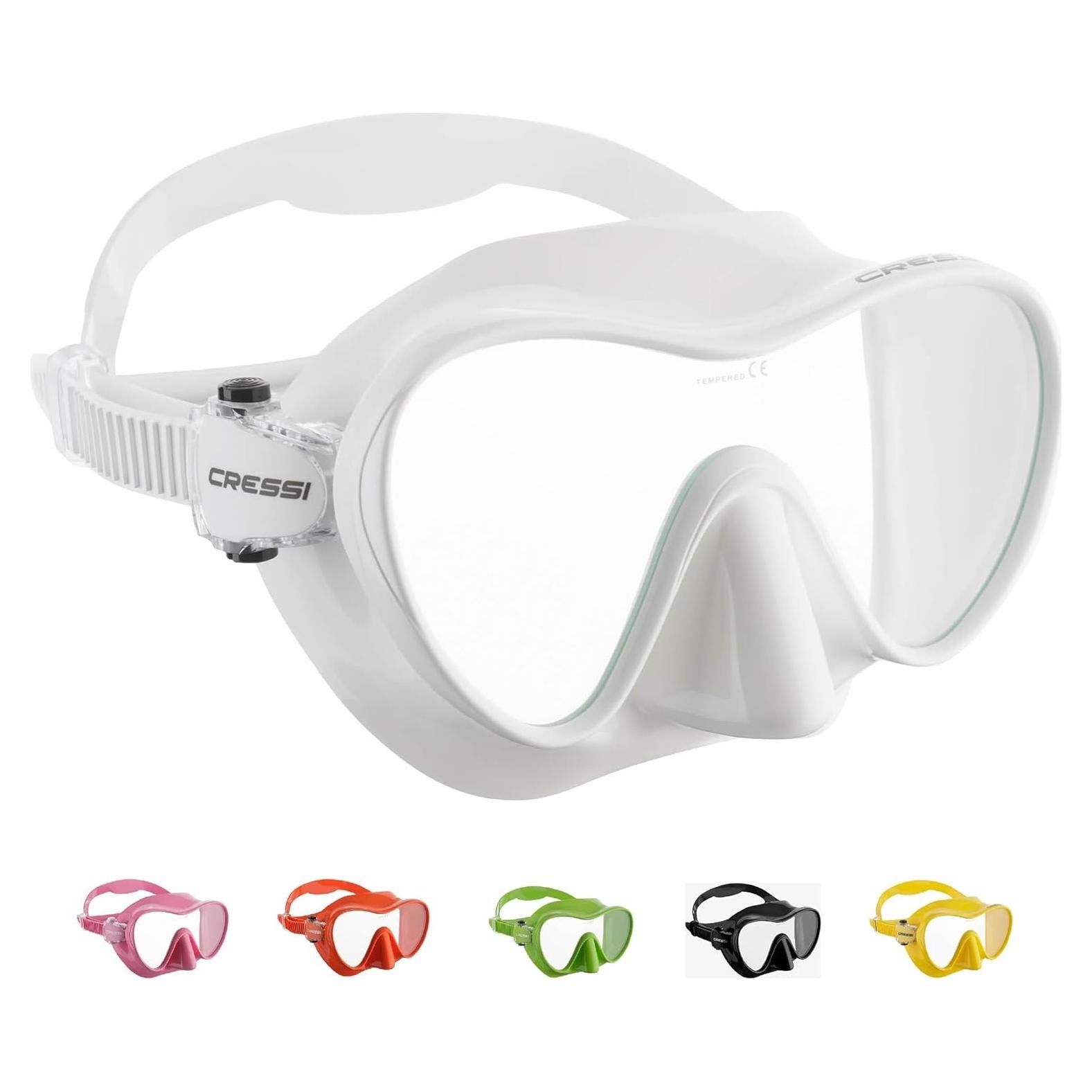 Cressi F1 Máscara de Buceo Silicona Ajustable 250g