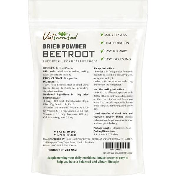 Polvo de Remolacha 150g - Natural y Nutritivo