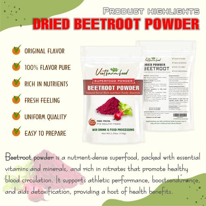 Polvo de Remolacha 150g - Natural y Nutritivo