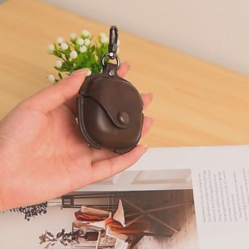 Funda de Cuero YQGF para Galaxy Buds 2 Pro/2/Pro/Live - Café