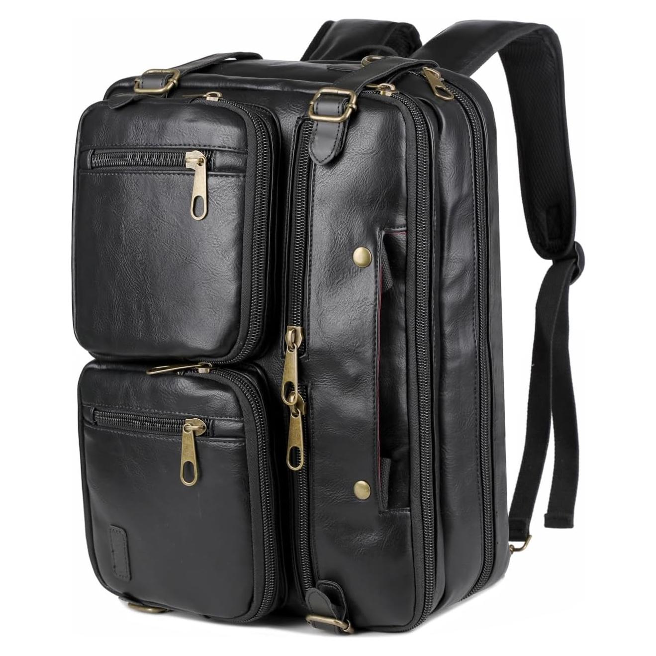 Maletín Híbrido de Cuero Vegano HB-22 para Laptop 17"