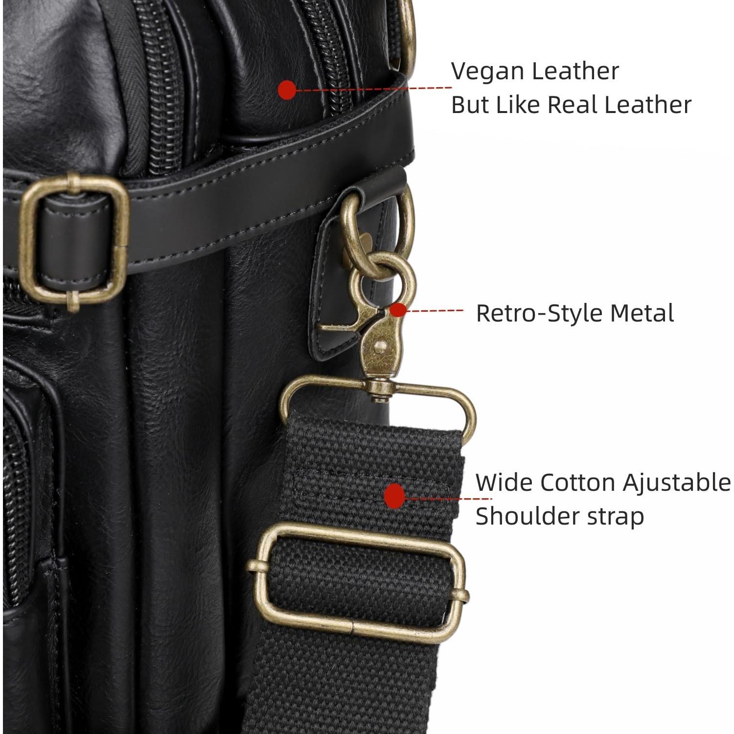 Maletín Híbrido de Cuero Vegano HB-22 para Laptop 17"