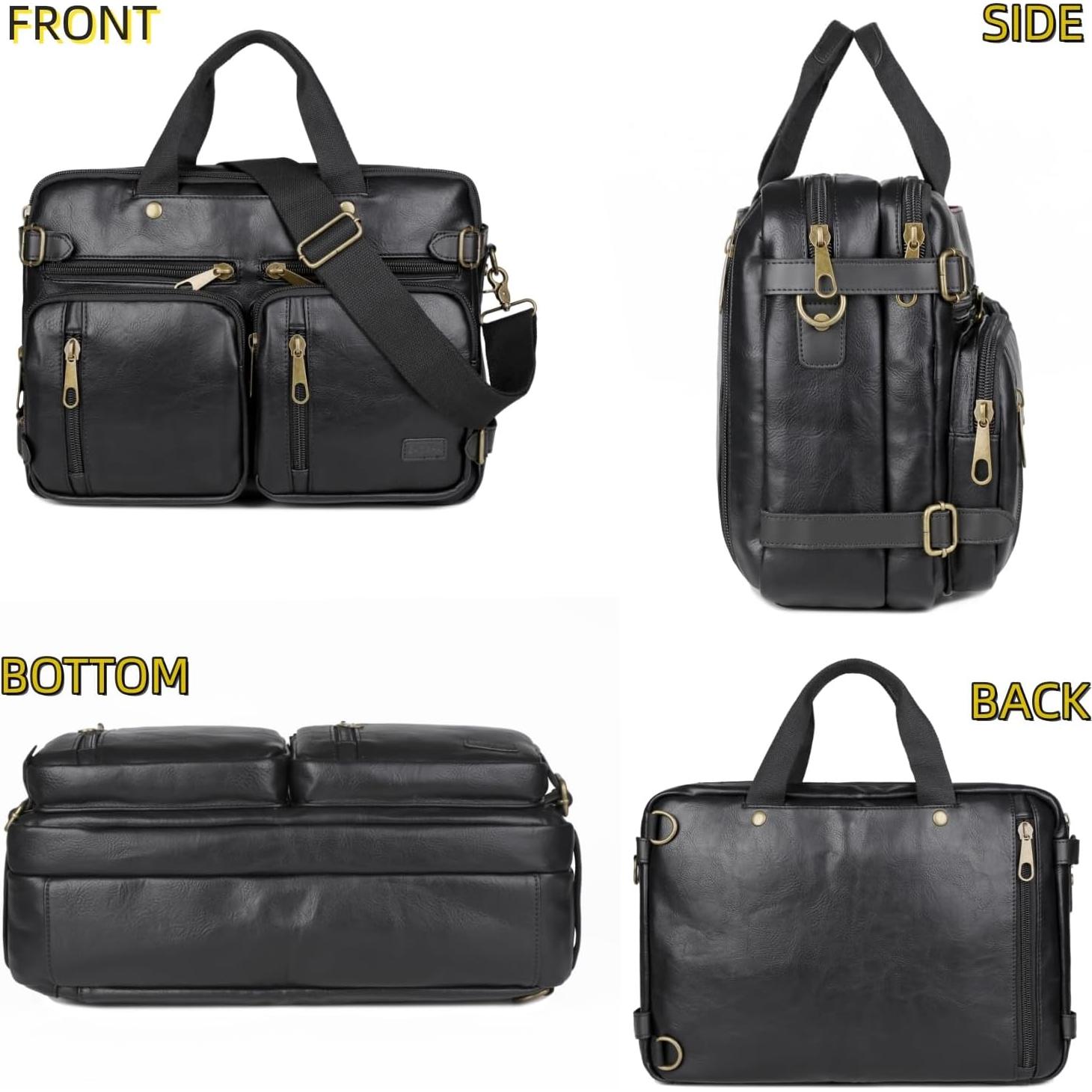 Maletín Híbrido de Cuero Vegano HB-22 para Laptop 17"