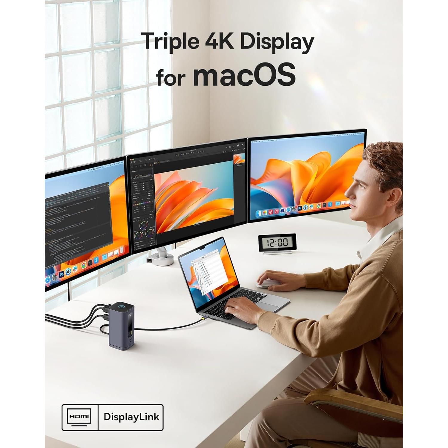 Baseus Estación de Acoplamiento USB-C 11 en 1 para MacBook