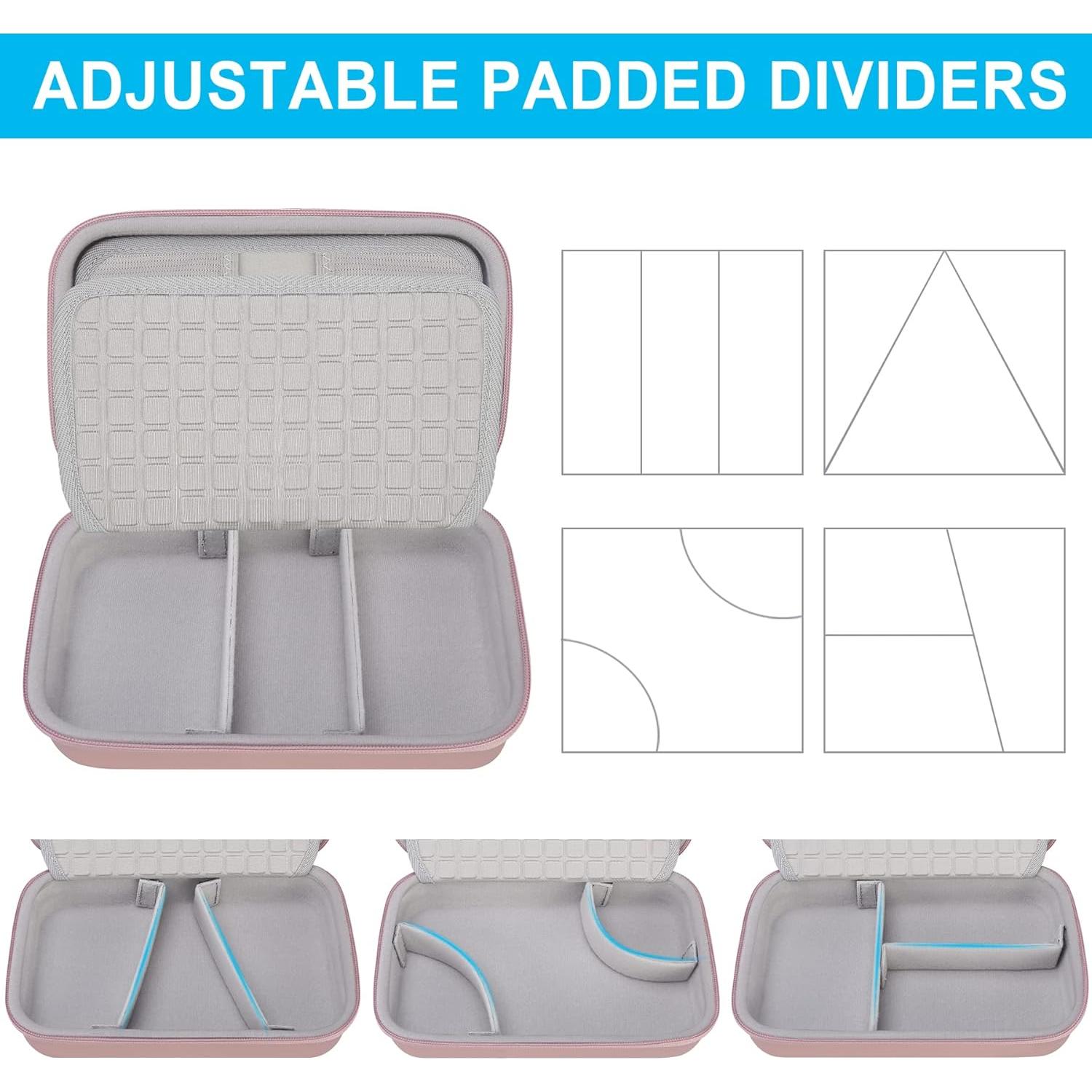 Organizador de Cables de Viaje Elonbo Rosa Dorado 23.4x15cm