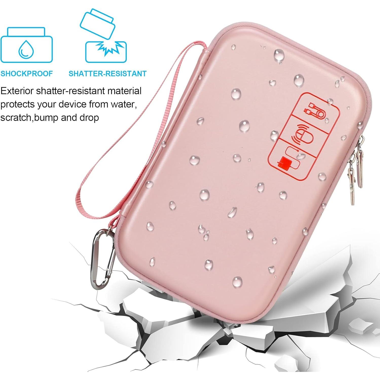 Organizador de Cables de Viaje Elonbo Rosa Dorado 23.4x15cm