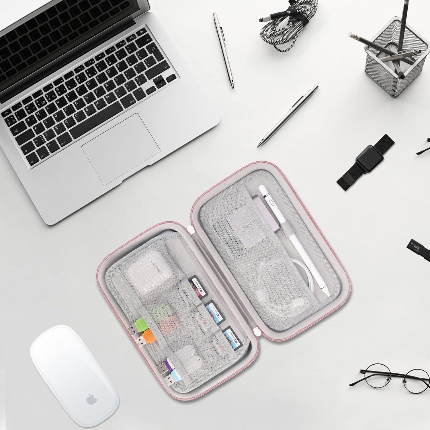 Organizador de Cables de Viaje Elonbo Rosa Dorado 23.4x15cm