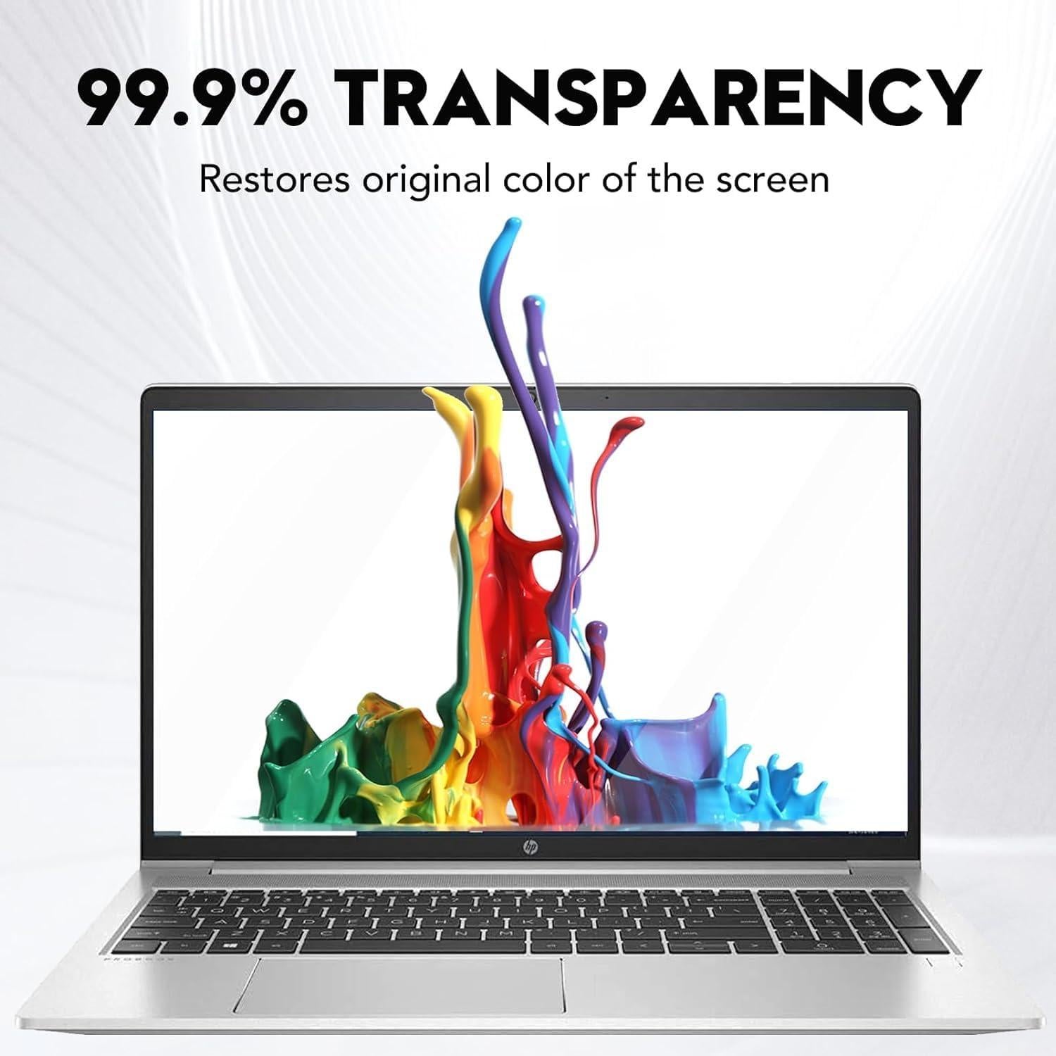 Protector de Pantalla Vidrio Templado 9H para Laptops HP 15.6"