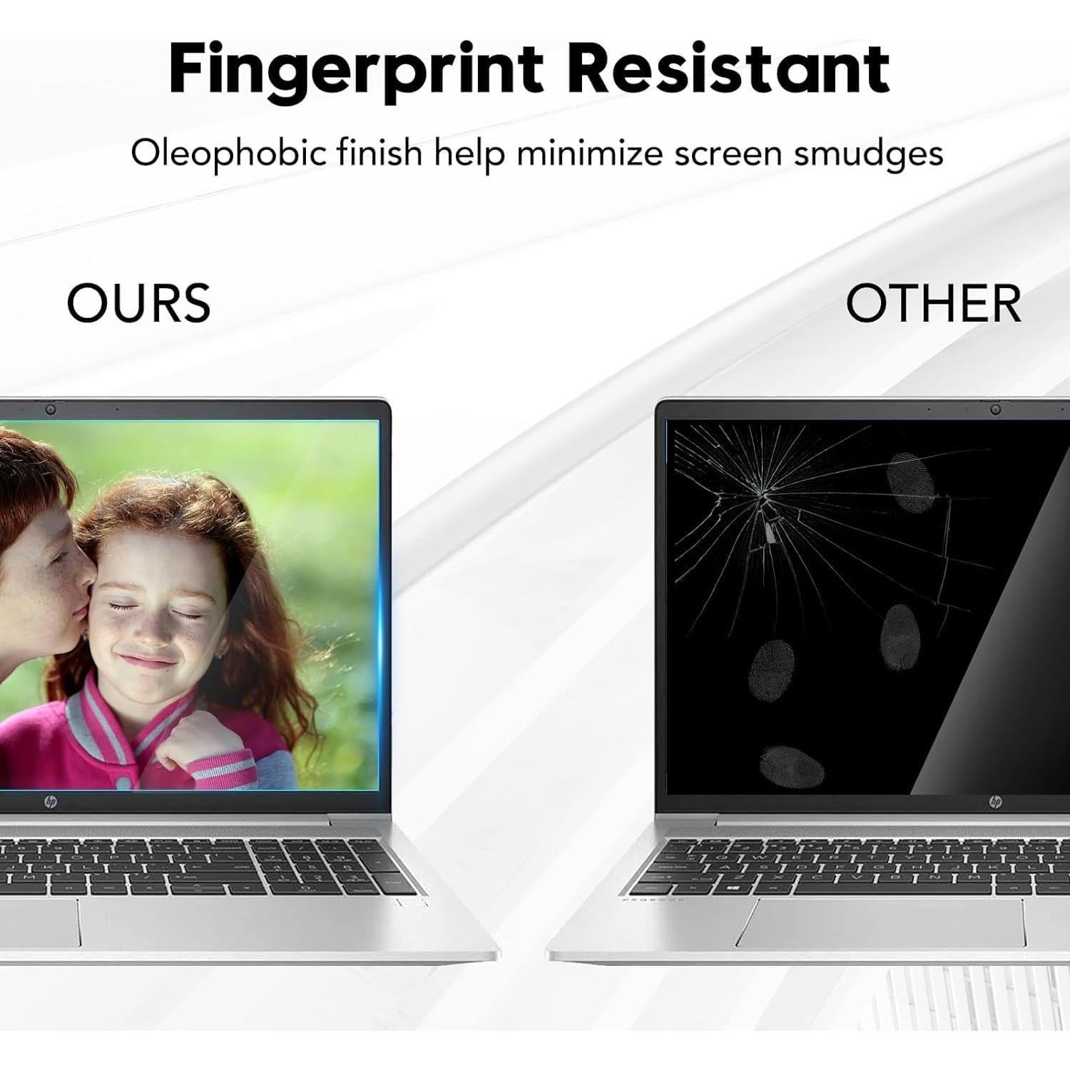 Protector de Pantalla Vidrio Templado 9H para Laptops HP 15.6"