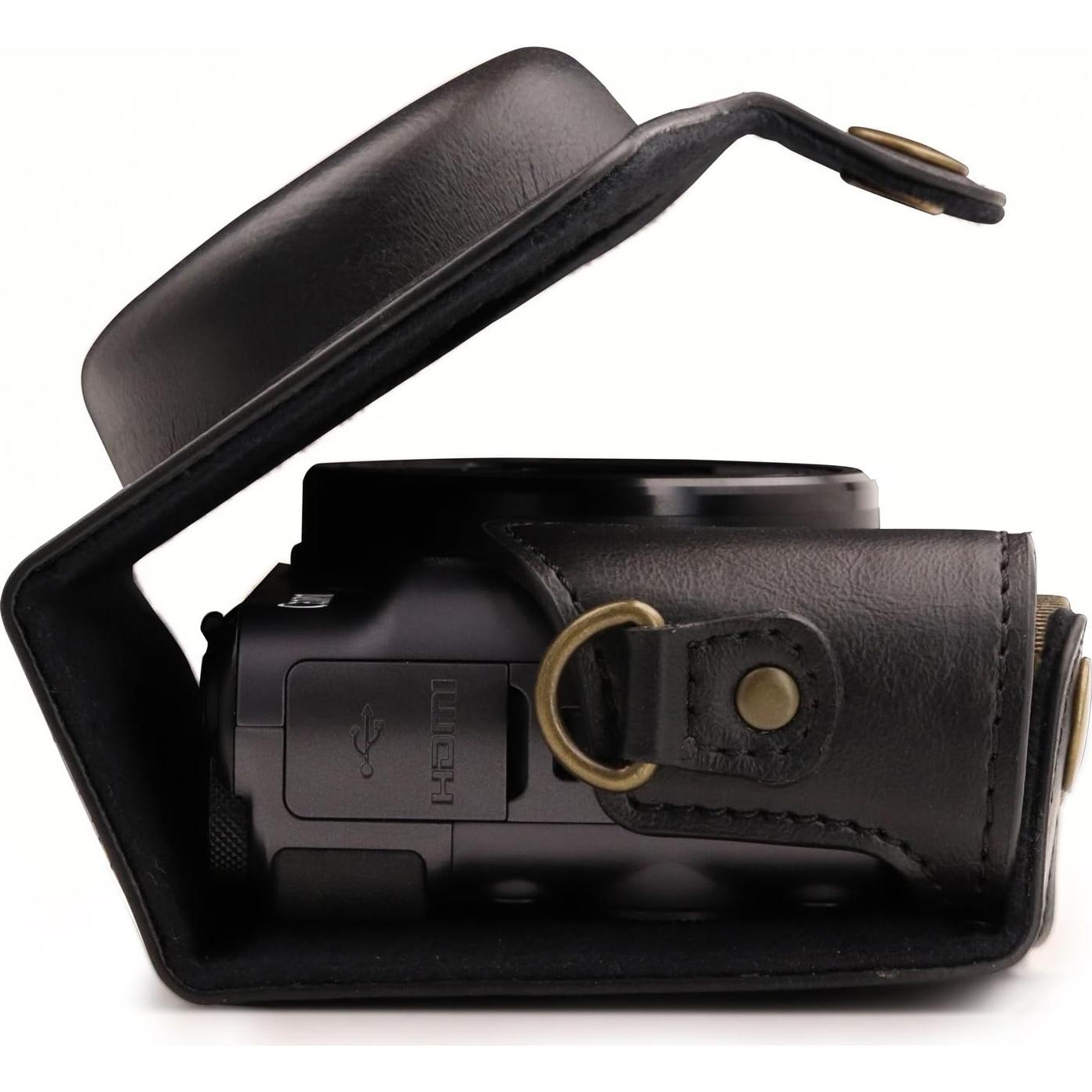 Funda de Cuero MegaGear MG1173 para Canon PowerShot SX740/SX730