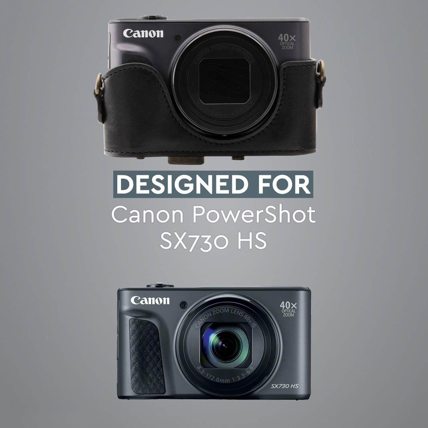 Funda de Cuero MegaGear MG1173 para Canon PowerShot SX740/SX730