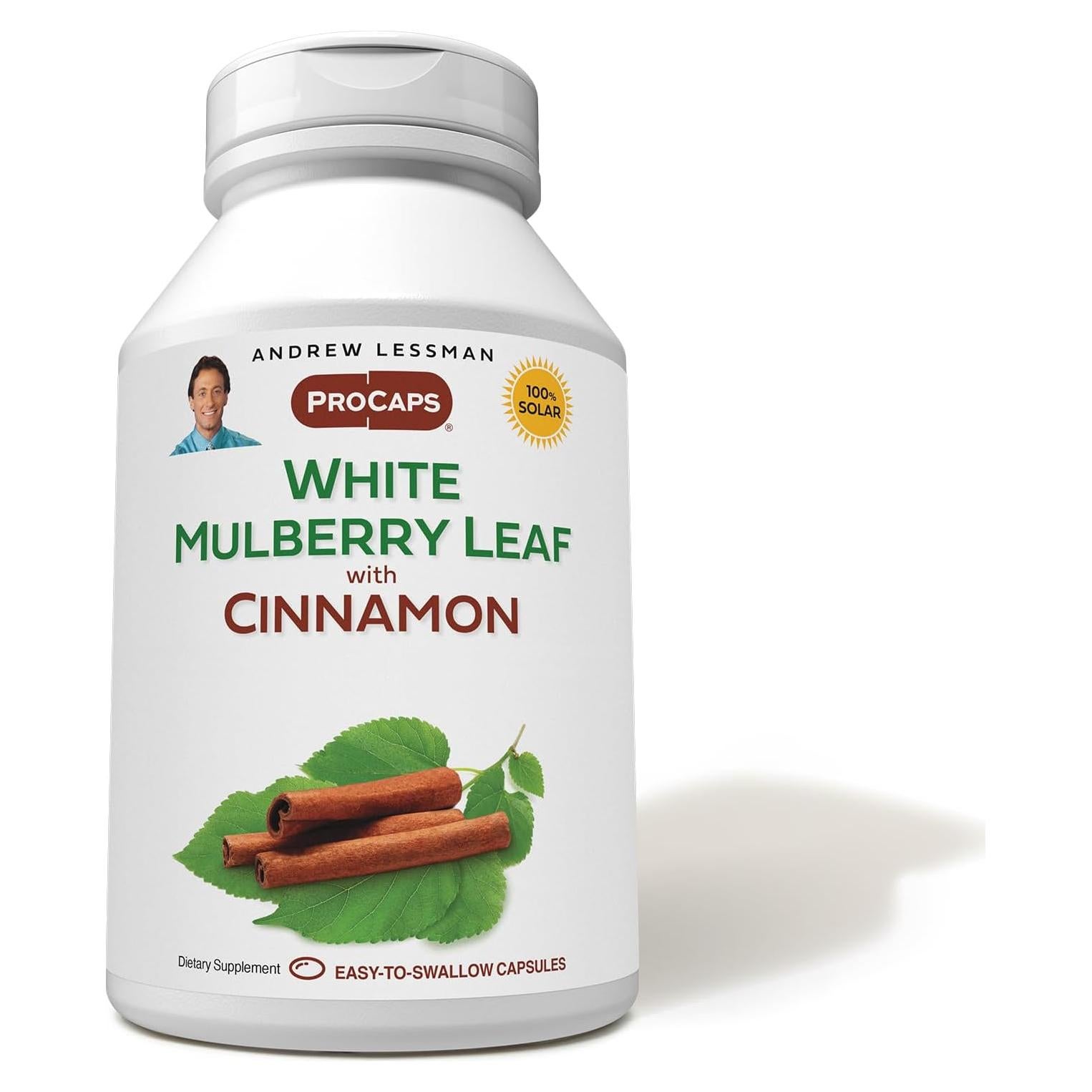 ANDREW LESSMAN Hoja de Morera Blanca con Canela 30 Cápsulas