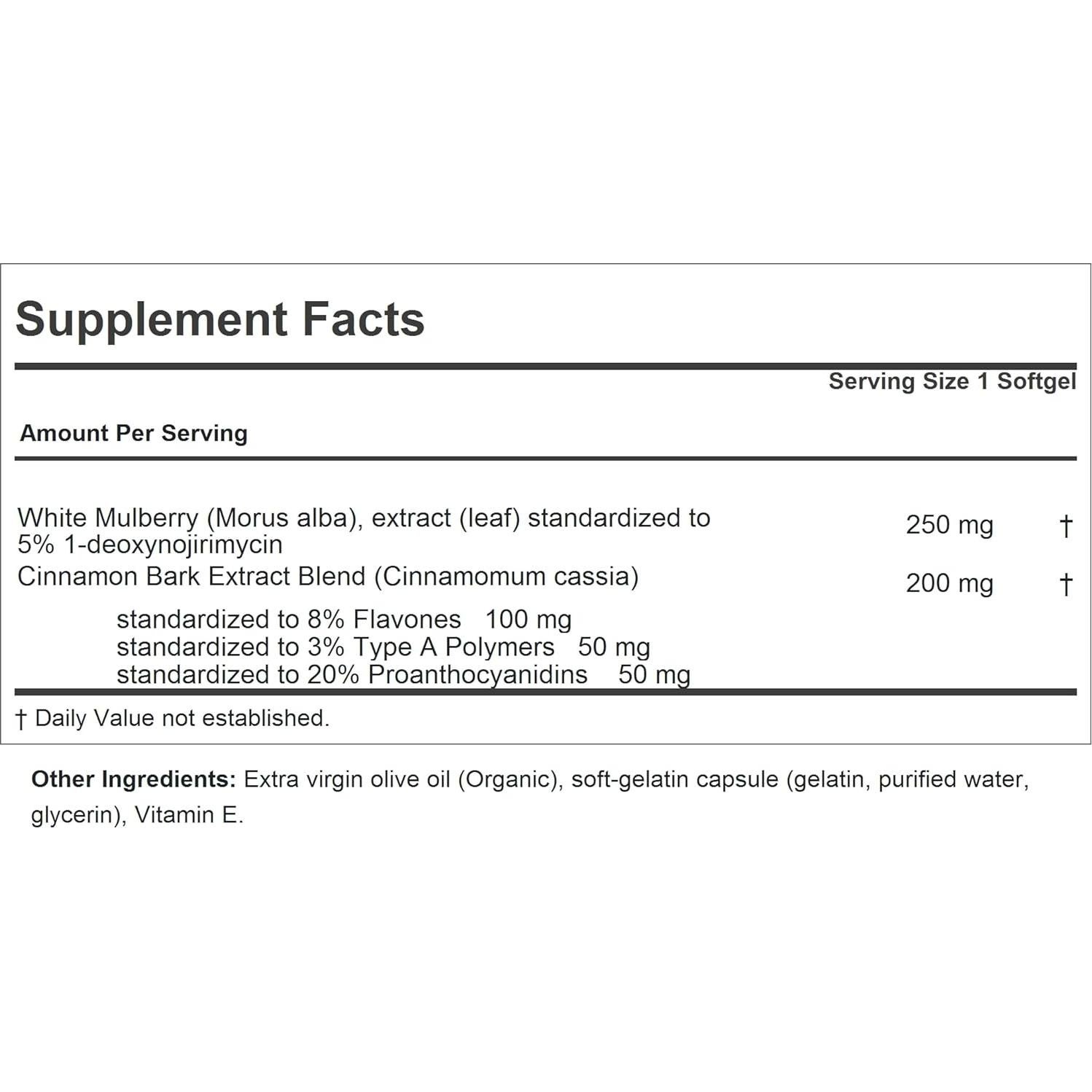 ANDREW LESSMAN Hoja de Morera Blanca con Canela 30 Cápsulas