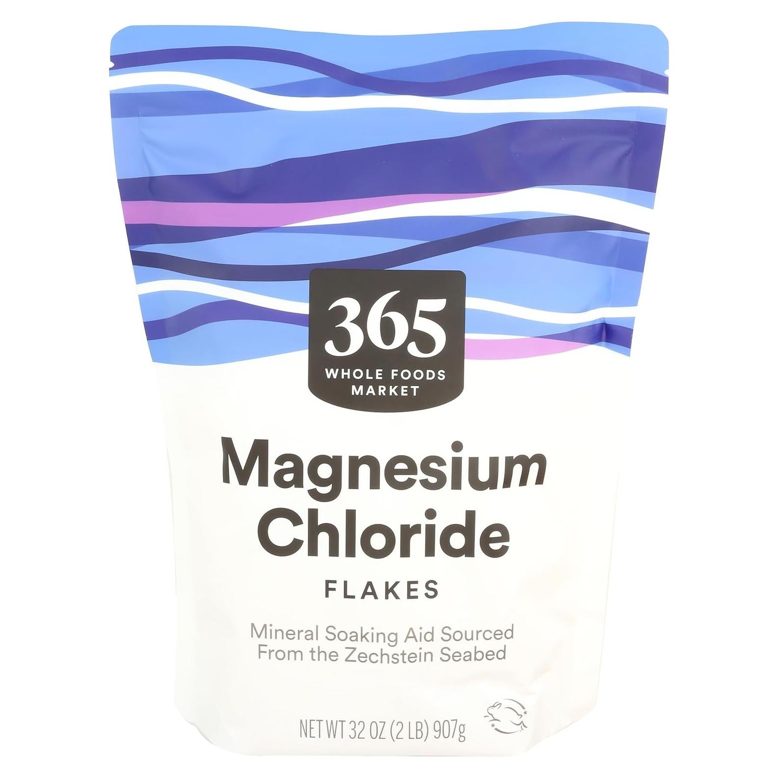 Copos de Cloruro de Magnesio Whole Foods 907g - Mineral para Remojar