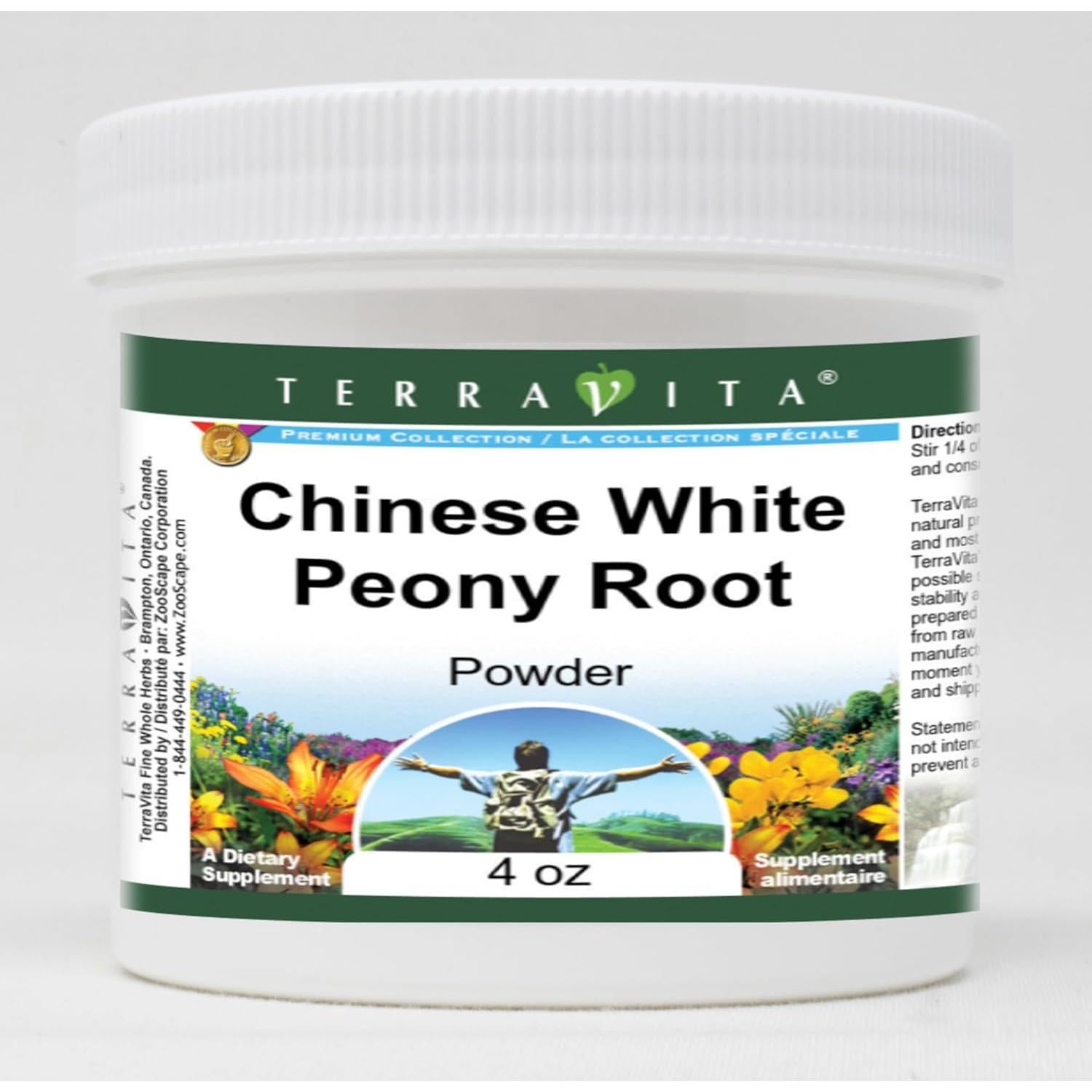 Polvo de Raíz de Peonía Blanca TerraVita 3 x 113 g