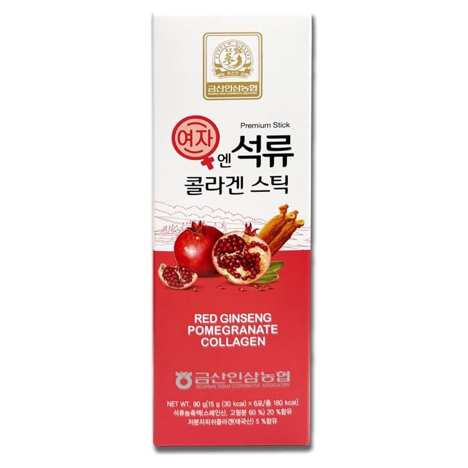 Gelatina de Colágeno de Granada Baekje Geumsan 145g - 6 Sticks