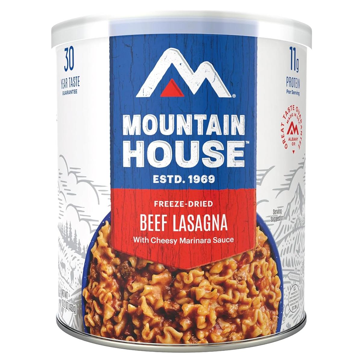 Lasaña de Carne Mountain House 459g - Comida Liofilizada Camping