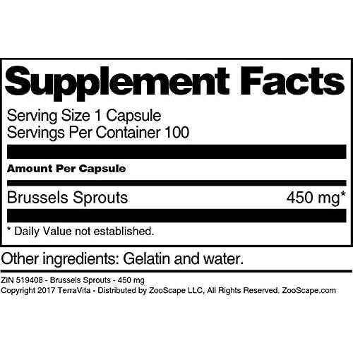 Brote de Bruselas TerraVita 450 mg 100 Cápsulas
