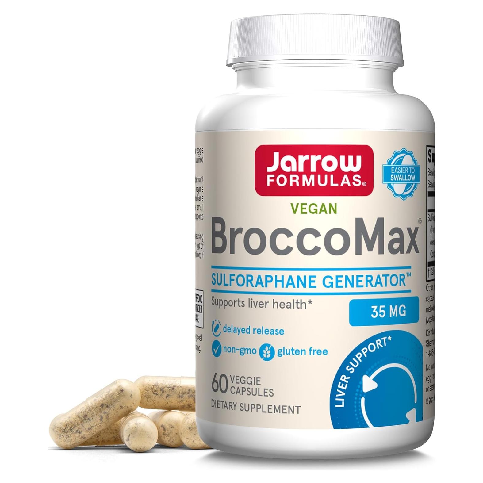 Suplemento Hepático Jarrow Formulas BroccoMax 35 mg 60 Cápsulas