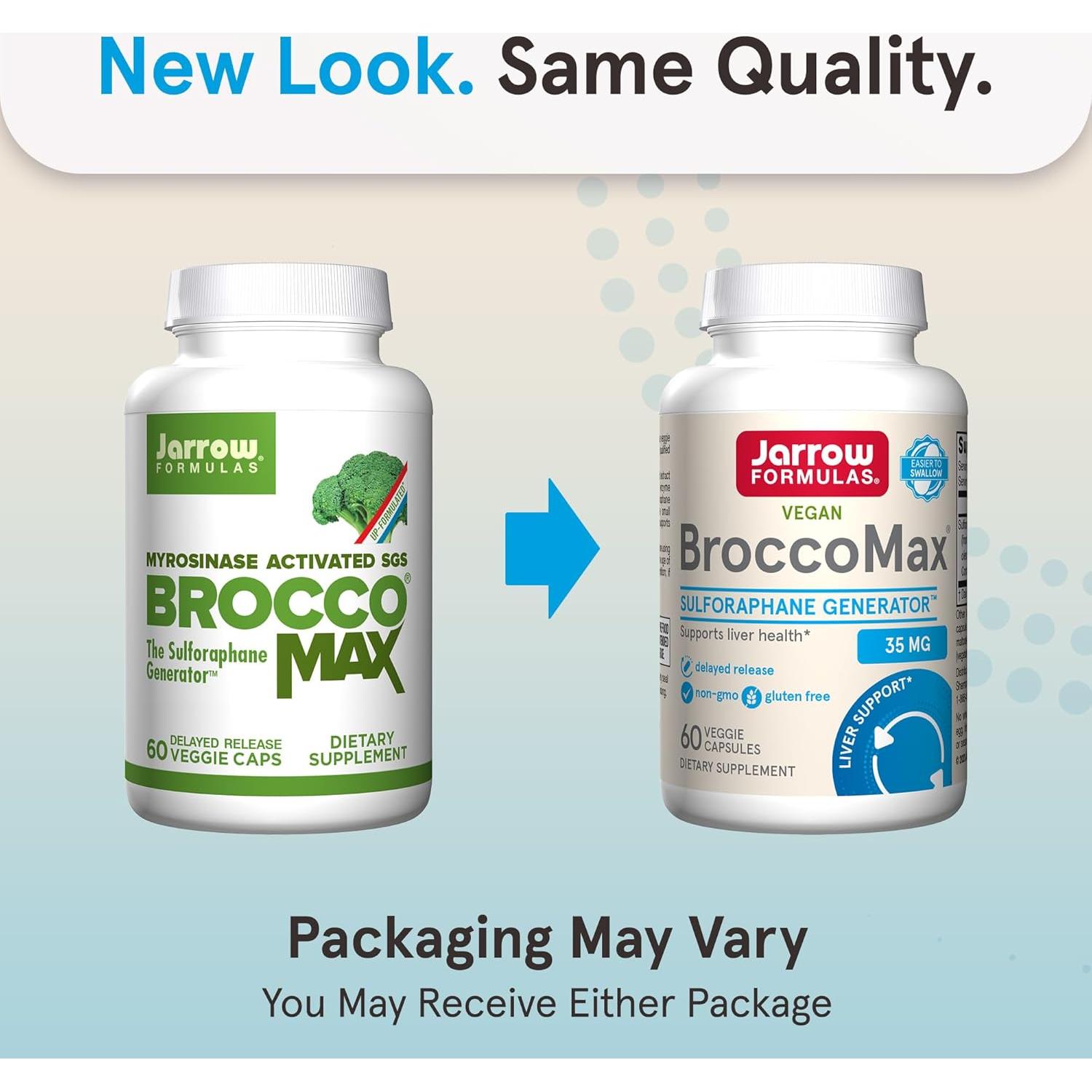 Suplemento Hepático Jarrow Formulas BroccoMax 35 mg 60 Cápsulas