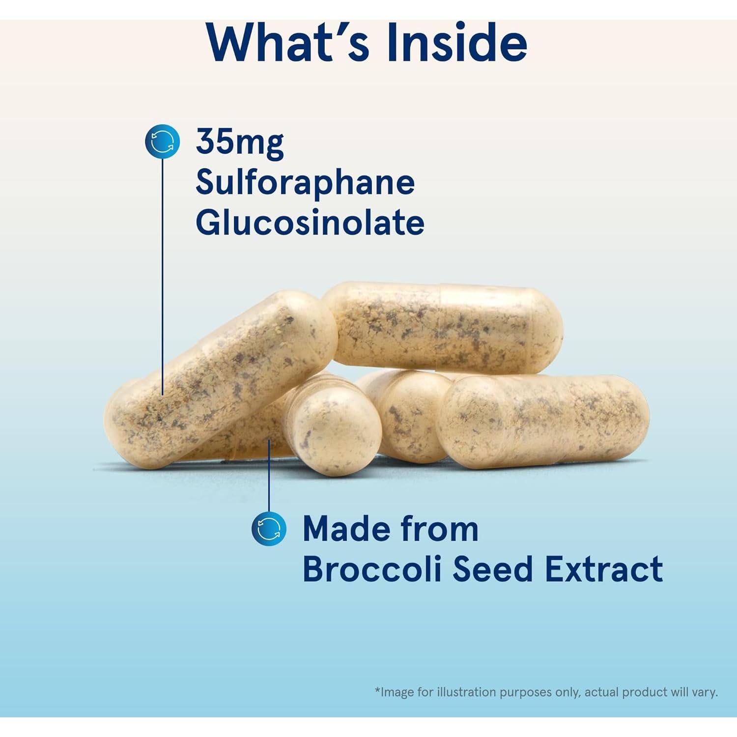 Suplemento Hepático Jarrow Formulas BroccoMax 35 mg 60 Cápsulas