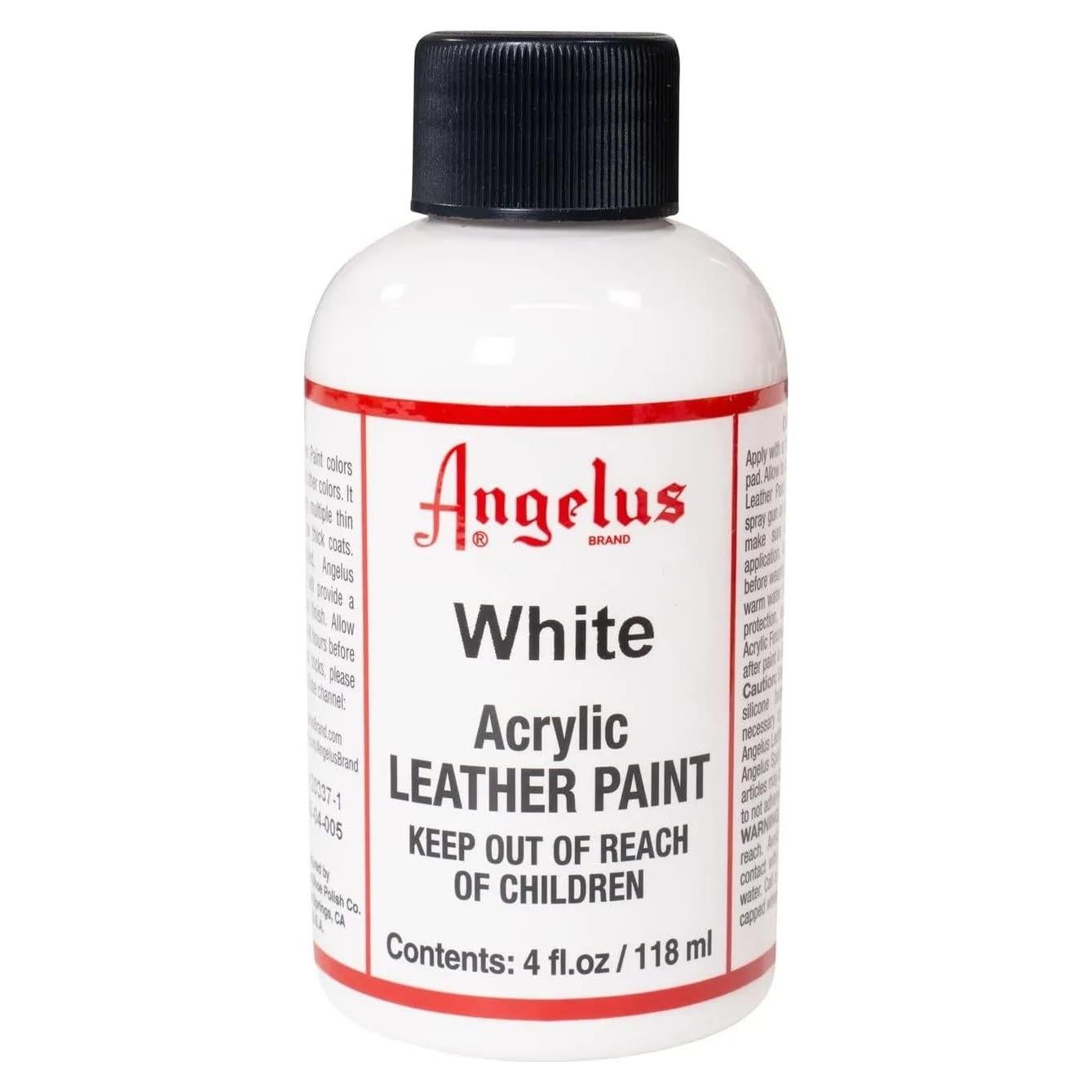 Pintura Acrílica para Cuero Angelus 118 ml Blanca