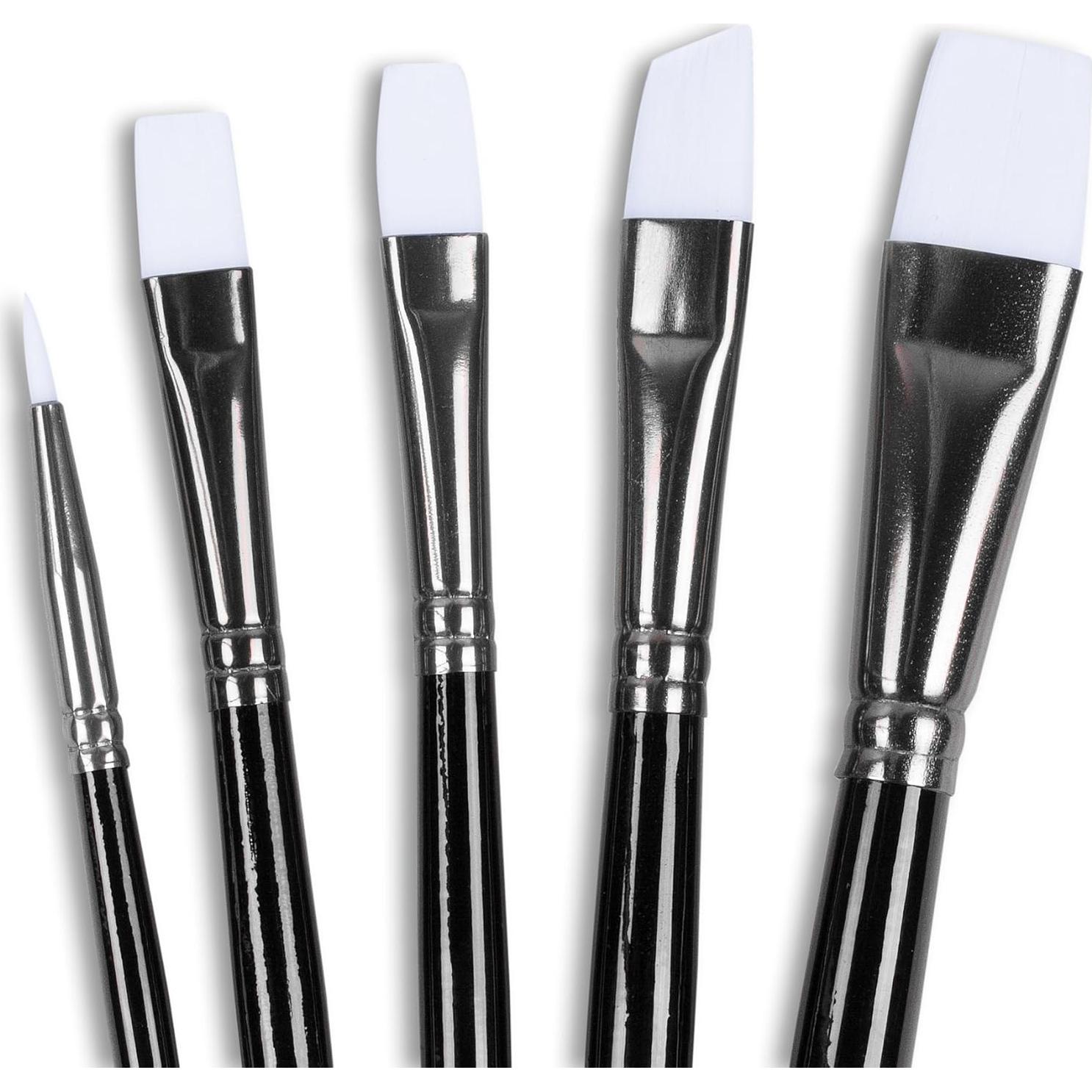 Juego de Pinceles Angelus 5 Piezas para Acrílicos